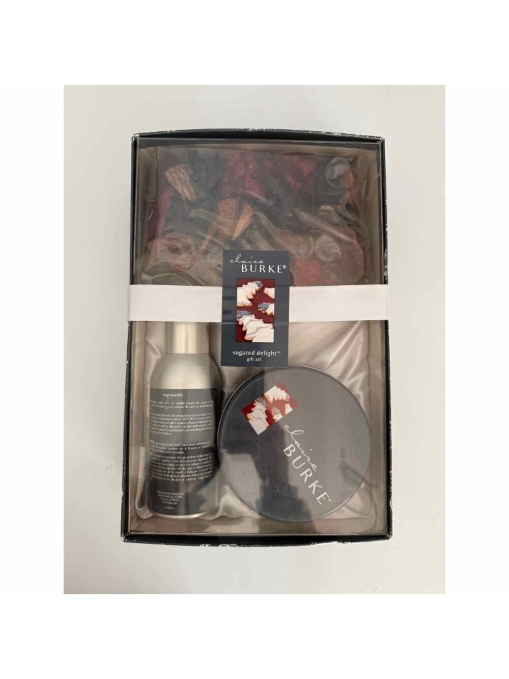 Vintage Claire Burke Sugared Delight Potpourri Candle Spray Gift Set New